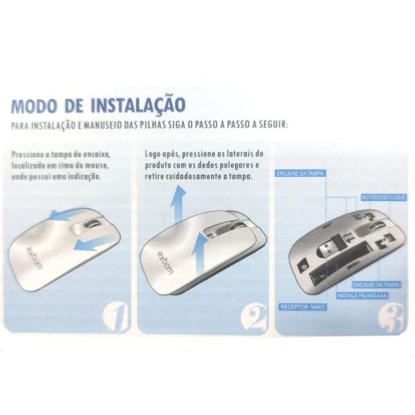 Imagem de Conjunto Mouse + Teclado Sem Fio Portatil Slim   tc06