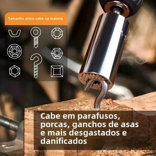 Imagem de Conjunto Multifuncional de Chaves de Soquete com Catraca e Adaptador para Broca Elétrica