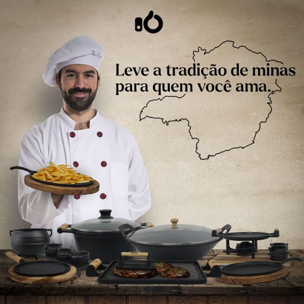 Imagem de Conjunto Multiuso, Caçarola E Cook Grill Ferro Panela Mineira