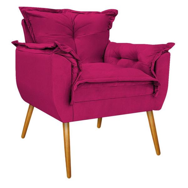 Imagem de Conjunto Namoradeira, 02 Poltronas e 02 Puff Opala Palito Mel Suede Pink