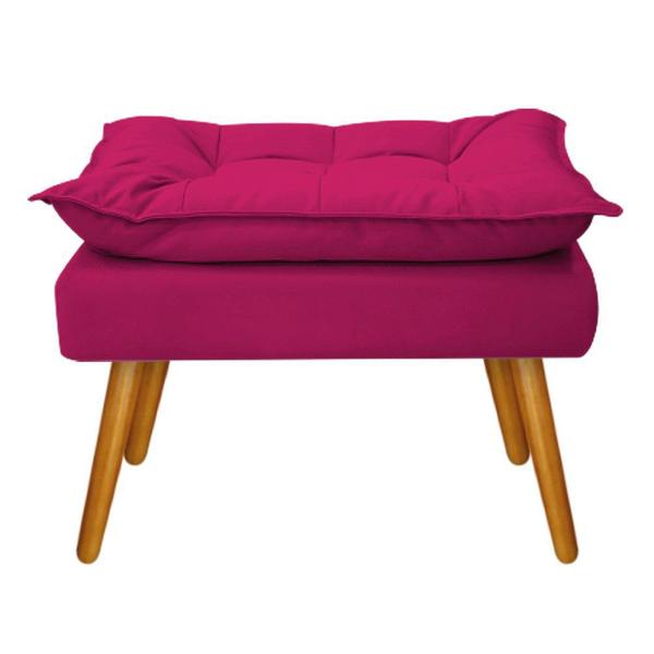 Imagem de Conjunto Namoradeira, 02 Poltronas e Puff Opala Palito Mel Suede Pink