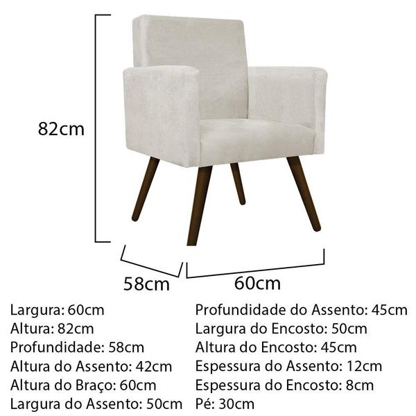 Imagem de Conjunto Namoradeira e 02 Poltronas Beatriz Palito Tabaco Suede Bege