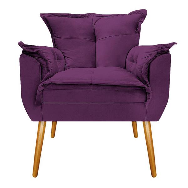 Imagem de Conjunto Namoradeira e 02 Poltronas Opala Palito Mel Suede Roxo - DAMAFFÊ MÓVEIS