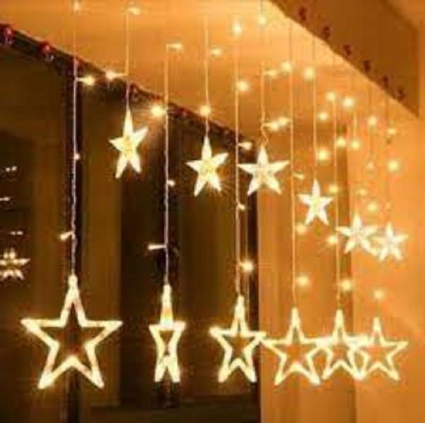 Imagem de Conjunto natal cascata  138 leds estrelana 8f