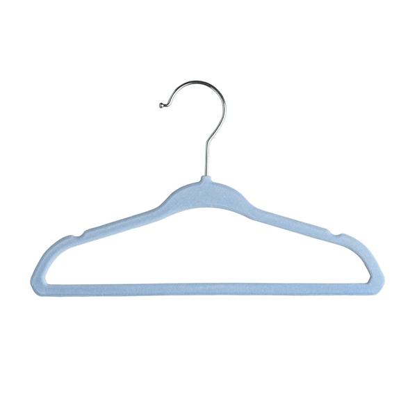 Imagem de Conjunto organizador de armário de berçário Babyrish 30 Velvet Hangers