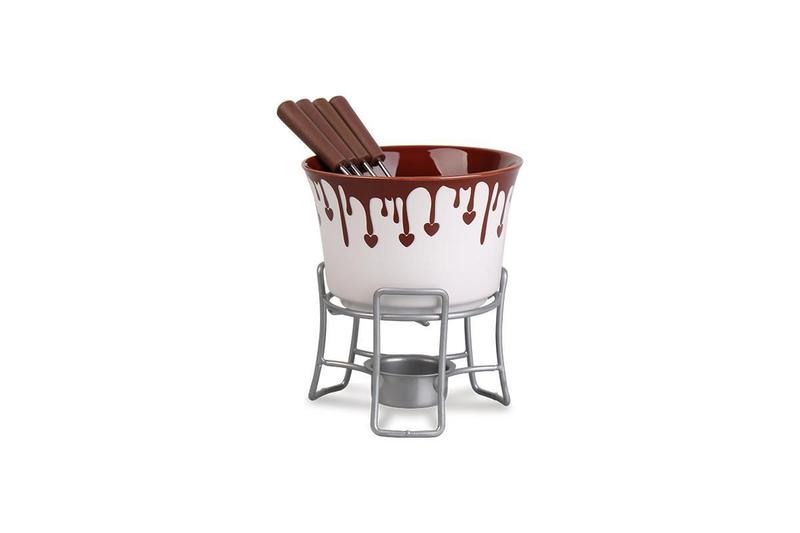 Imagem de Conjunto P / Fondue Cerâmico Brinox 6 Pçs - Chocolate