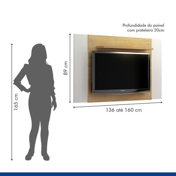 Imagem de Conjunto Painel para Tv até 50 Polegadas Extensível América e Rack 1 Porta Houston