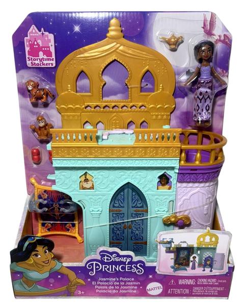 Imagem de Conjunto Palácio Castelo Da Mini Boneca Menina Princesa Jasmine - Acompanha Mini Boneco Macaco Abu Mini Tigre Rajha E Acessórios - Mattel