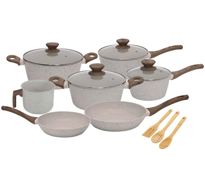 Imagem de Conjunto Panela Indução Cerâmico Cook 10pç Revestida Tampa