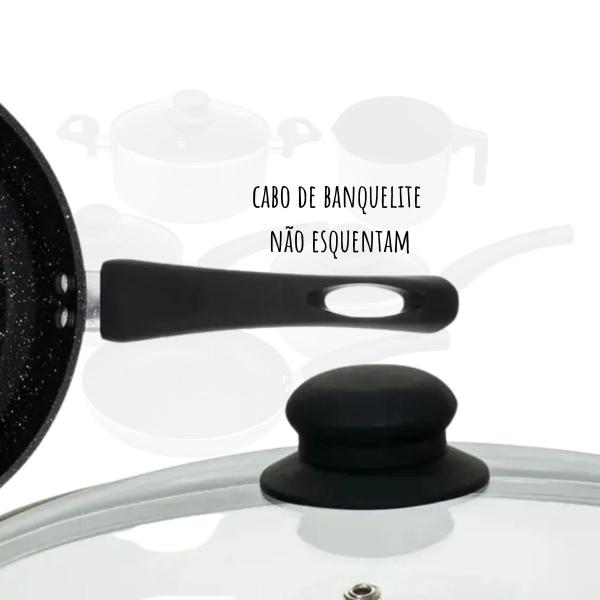 Conjunto Panelas Alumínio Revestimento Cerâmico Tampas Vidro - Clink Imagem de Conjunto Panelas Alumínio Revestimento Cerâmico Tampas Vidro