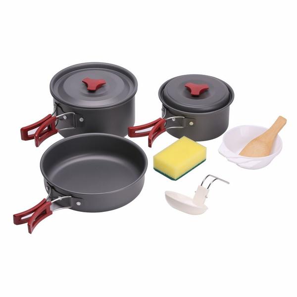 Imagem de Conjunto Panelas Camping Kit Gourmet 9 Peças Ntk