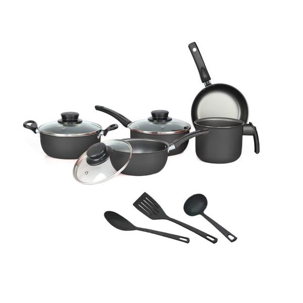 Conjunto Panelas Elegan 8 Peças Super Jogo de Panelas Varias Cores - Dona Chefa Imagem de Conjunto Panelas Elegan 8 Peças Super Jogo de Panelas Varias Cores - Dona Chefa