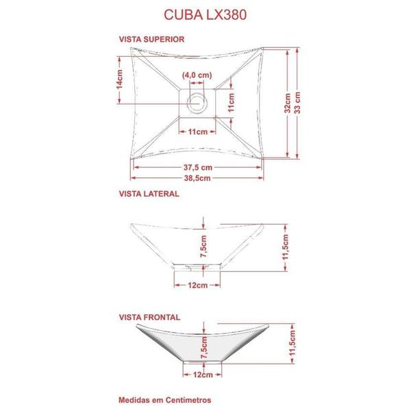 Imagem de Conjunto para Banheiro Bancada com Cuba L38 Folha City 800 Branco Chess