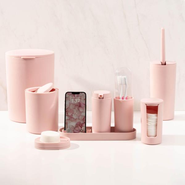 Imagem de Conjunto Para Banheiro Coza Serene 2 Peças Rosa Clay