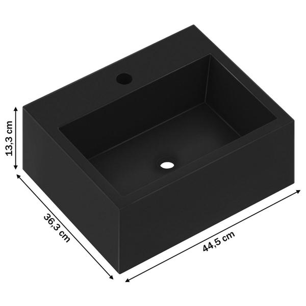 Imagem de Conjunto Para Banheiro Gabinete com Cuba Suspensa e Espelheira com Prateleiras Vicenza