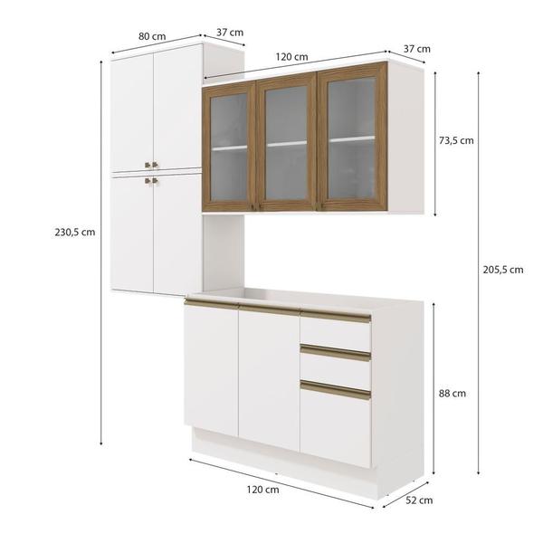 Imagem de Conjunto para Banheiro Kappesberg Celeste 4 Peças Branco 200cm