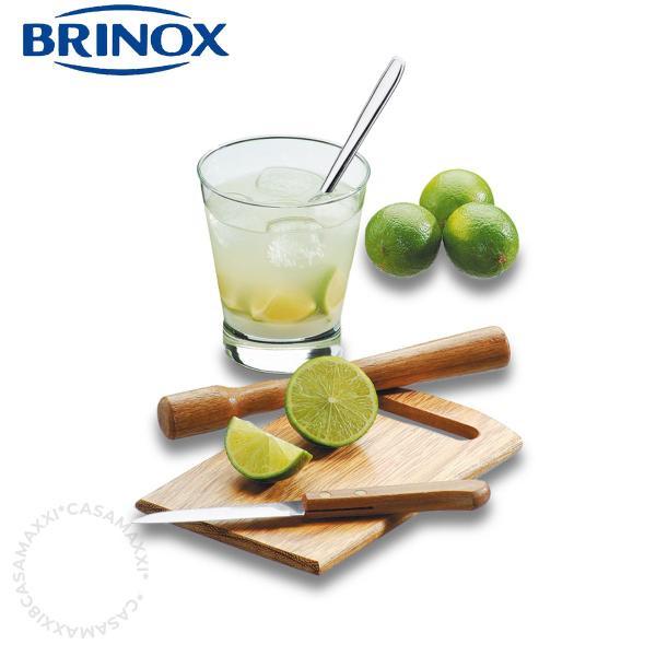 Imagem de Conjunto Para Caipirinha 5 Pcs Lyon Brinox Aço Inox