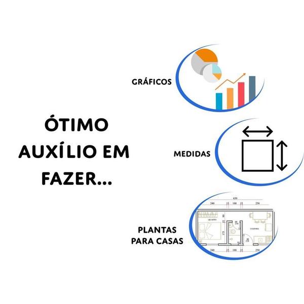 Imagem de Conjunto para desenho 1 e 2 grau c/05 pecas flexivel dello