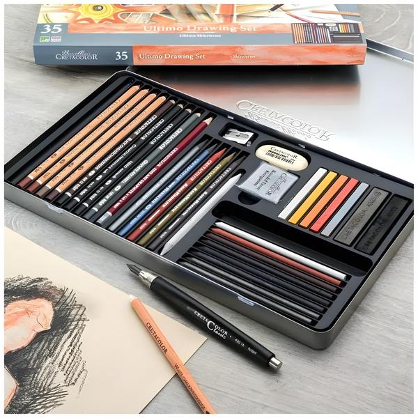 Imagem de Conjunto para Desenho Cretacolor Ultimodrawing Set 35 Itens