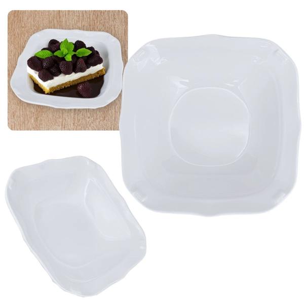 Imagem de Conjunto para Fondue Porcelana Chocolate Forma + 6 Tigelas em Melamina  Kit 