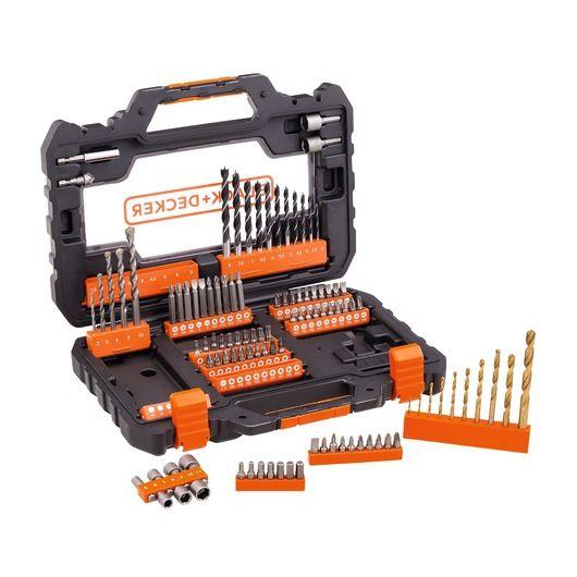 Imagem de Conjunto para Furar e Parafusar com 104 Peças A7230-XJ Black&Decker 