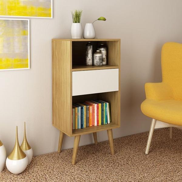 Imagem de Conjunto Para Sala De Estar 05 Peças Natural Off White Tecno Mobili