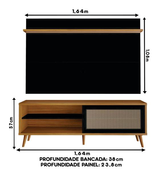 Imagem de Conjunto para Sala Rack NT1175 e Painel de TV NT1190 Notável Móveis