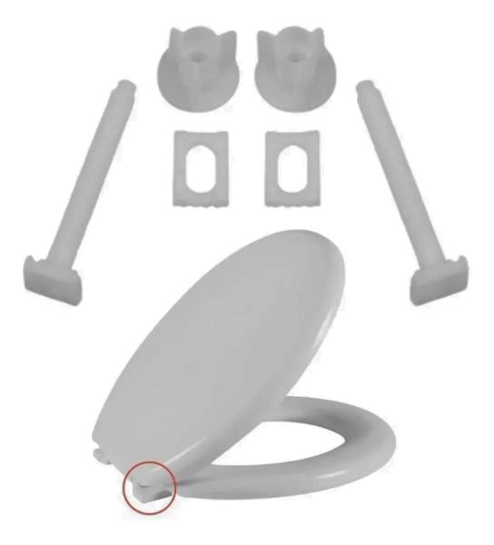 Conjunto Parafuso Fixação Para Tampa Vaso Almofadada Astra Imagem de Conjunto Parafuso Fixação Para Tampa Vaso Almofadada Astra