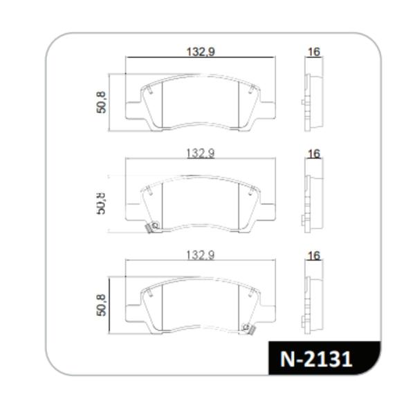 Imagem de Conjunto Pastilhas de Freio HB20 2020 Cobreq - N-2131 N0021310906