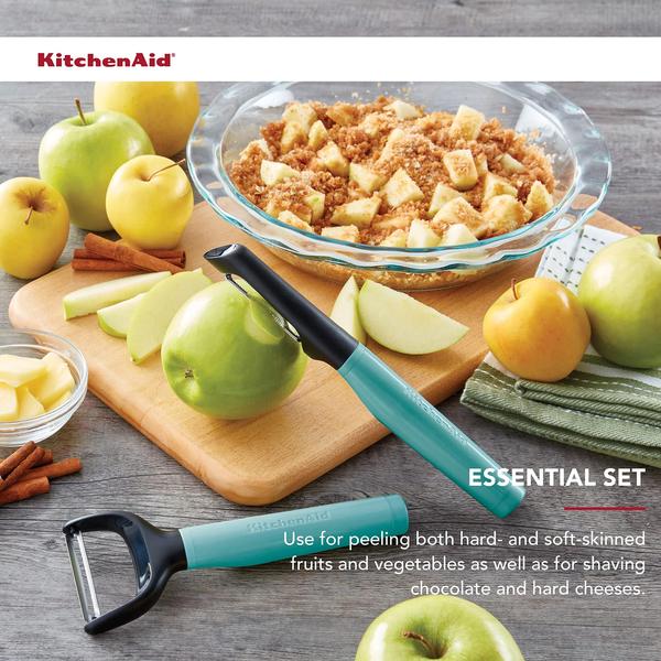 Conjunto Peeler KitchenAid Conjunto universal de 2 Aqua Sky Imagem de Conjunto Peeler KitchenAid Conjunto universal de 2 Aqua Sky