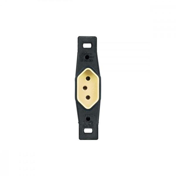 Conjunto Perlex 4X2 Cinza Sem Placa(1Tomada 10A) 1211 Imagem de Conjunto Perlex 4X2 Cinza Sem Placa(1Tomada 10A) 1211