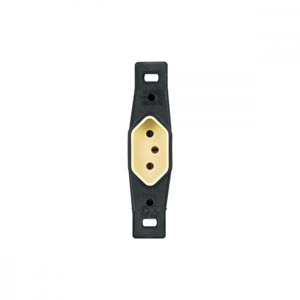 Conjunto Perlex 4X2 Cinza Sem Placa(1Tomada 10A) 1211 Imagem de Conjunto Perlex 4X2 Cinza Sem Placa(1Tomada 10A) 1211