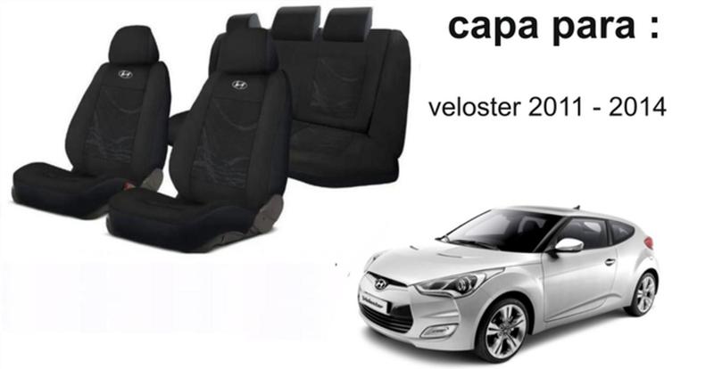 Imagem de Conjunto Personalizado Veloster 11-19 +(Capa Volante) + Chaveiro