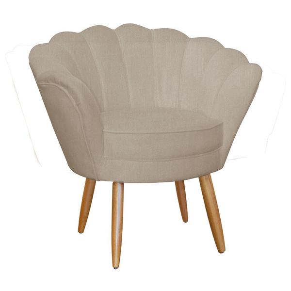 Imagem de Conjunto Pétala Namoradeira e 2 Poltronas Para Sala de Estar Suede Cappuccino - LM DECOR