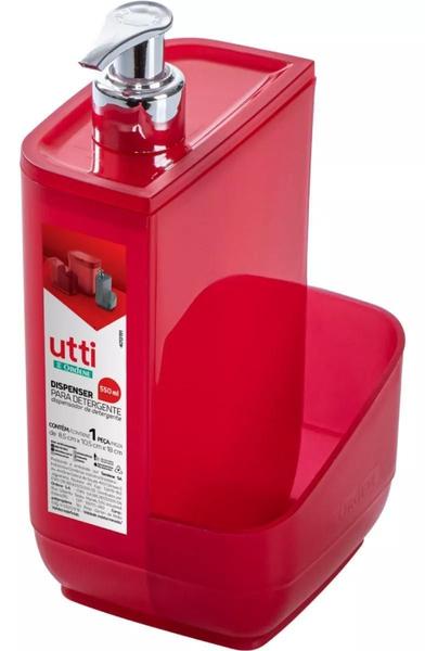 Conjunto Pia Vermelho Lixeira Porta Detergente Escorredor - Ordene Imagem de Conjunto Pia Vermelho Lixeira Porta Detergente Escorredor