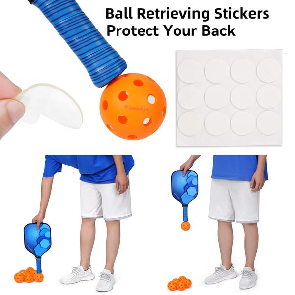 Imagem de Conjunto Pickleball JonCaye Cyclone 4 pás com bolas e acessórios