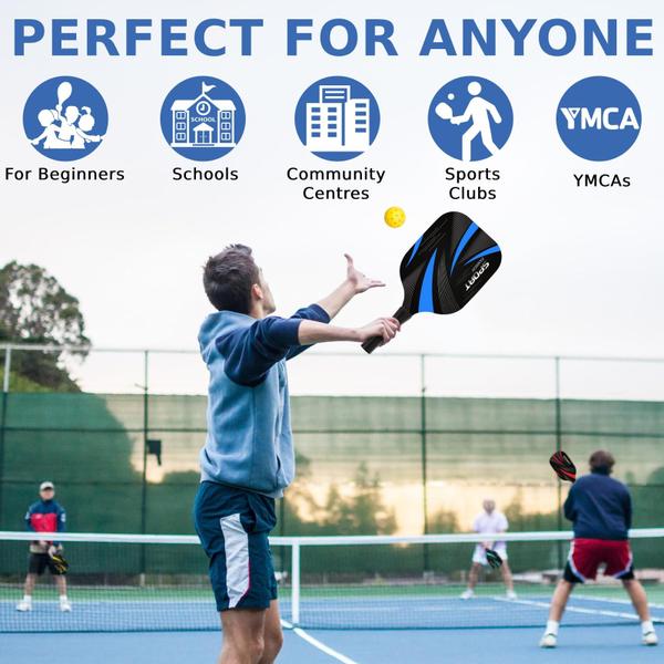 Imagem de Conjunto Pickleball Tiyutsd Paddles de madeira com bolas e toalhas x4