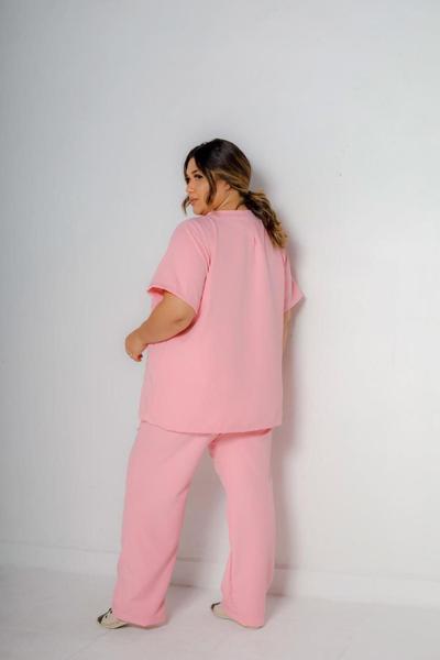 Imagem de Conjunto Pijama Scrub Plus Size  Cirúrgico Hospitalar Unissex Gabardine Marsala Rose Carcelin, Tecido não amassa PH - S