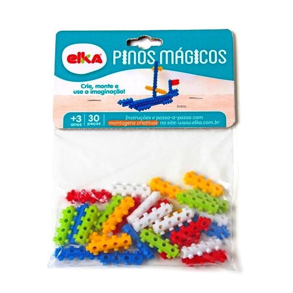 Imagem de Conjunto Pinos Mágicos 60 Peças Monta Monta - Elka Brinquedos