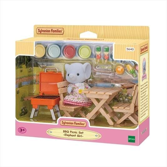 Imagem de Conjunto Piquenique e Churrasco Menina Elefante - Sylvanian Families 5640 Epoch