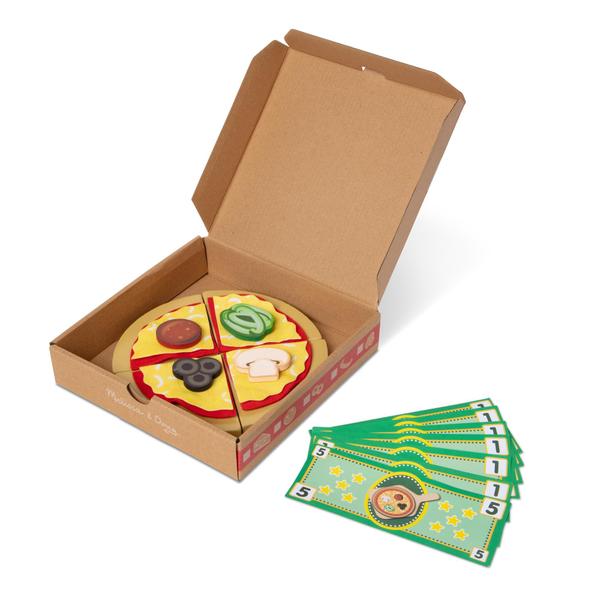 Imagem de Conjunto Pizza Counter Play Melissa & Doug Top & Bake 41 unidades