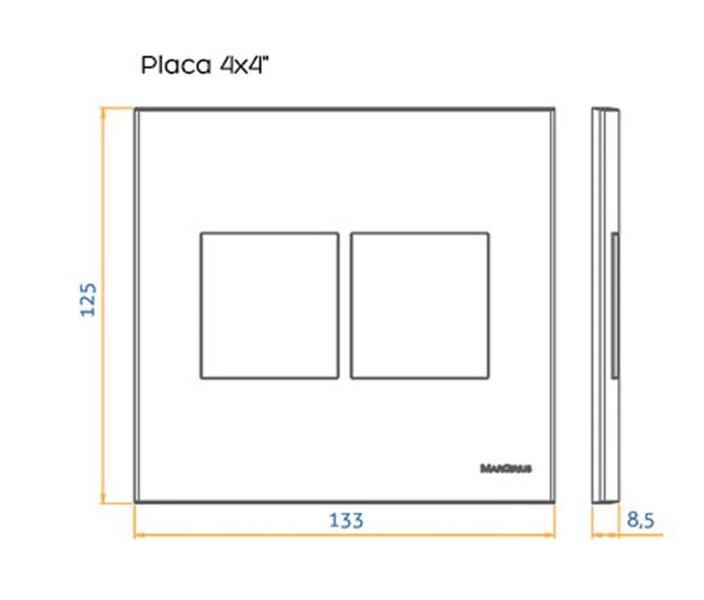 Conjunto Placa 4x4 6 Interruptores Paralelos Preto Fosco EBONY CLEAN - Margirius Imagem de Conjunto Placa 4x4 6 Interruptores Paralelos Preto Fosco EBONY CLEAN