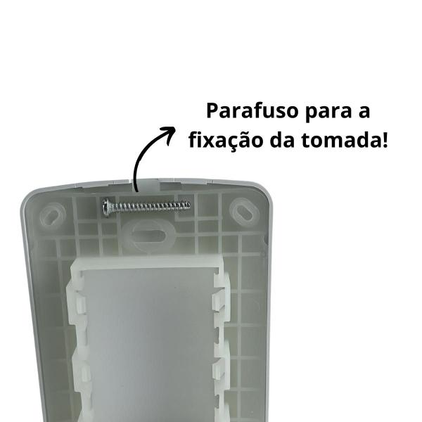 Imagem de Conjunto Placa Cega 4x2 Espelho Br Com Suporte Margirius B3