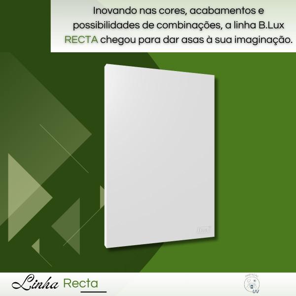 Imagem de Conjunto Placa Cega Com Suporte 4x2 Cor Branca - B.lux