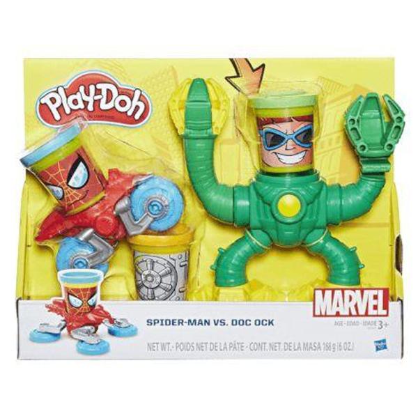 Imagem de Conjunto PlayDoh Spiderman vs Dr Octopus Hasbro - B9364