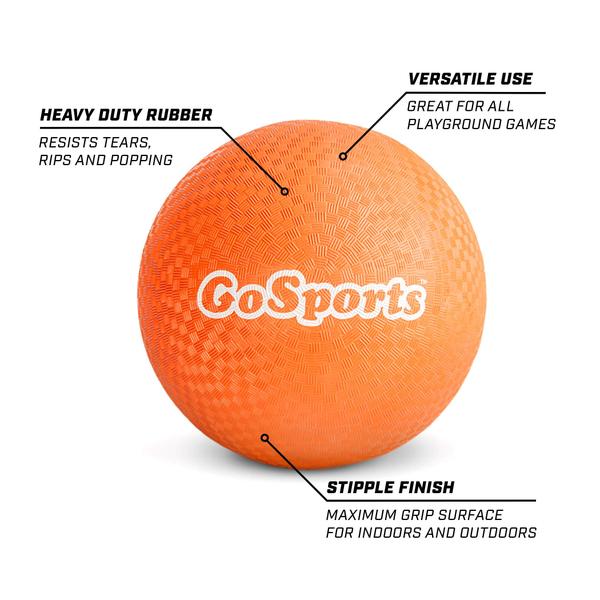 Imagem de Conjunto Playground Ball GoSports de 6 com bolsa de transporte e bomba de 25 cm