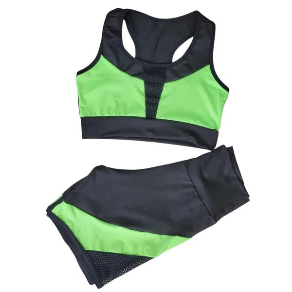 Conjunto Plus Size Feminino Academia Cintura Alta Top Short - WM Imagem de Conjunto Plus Size Feminino Academia Cintura Alta Top Short