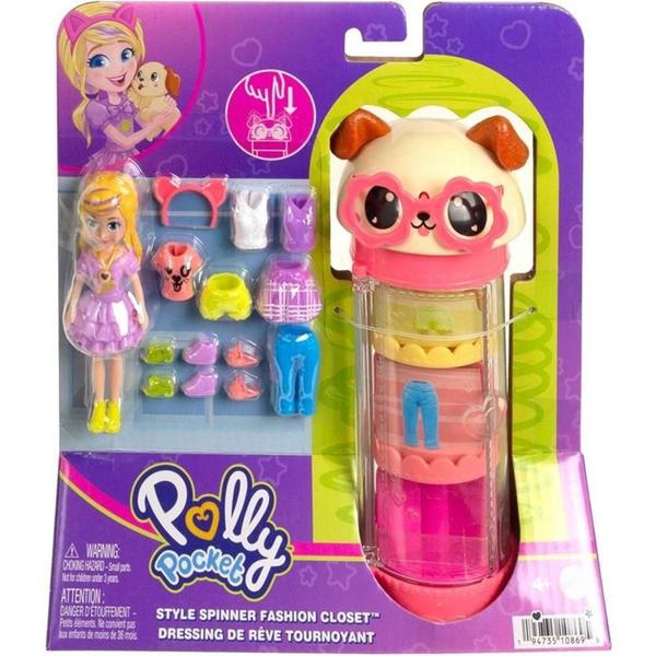 Imagem de Conjunto Polly Pocket Spinner Fashion Closet HKW06 Mattel