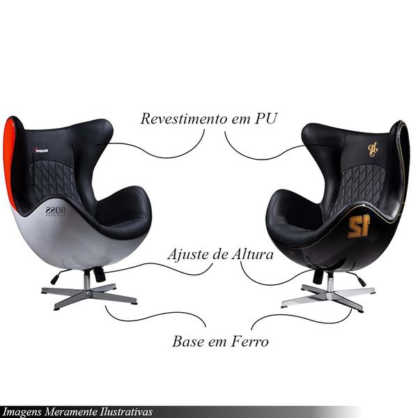 Imagem de Conjunto Poltronas Decorativas Egg Chair MP4 SN 88/Lotus 12 G53 - Gran Belo