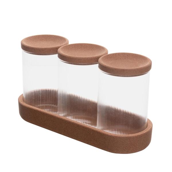Conjunto Porta Mantimentos 4 Peças 500Ml - Lyor Imagem de Conjunto Porta Mantimentos 4 Peças 500Ml